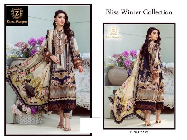 Ziaaz Bliss Winter Collection 7 Pashmina Designer Dress Material